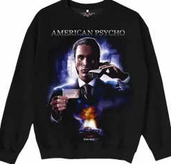 American Psycho - American Psycho x Color Bars Poster Black Sweatshirt