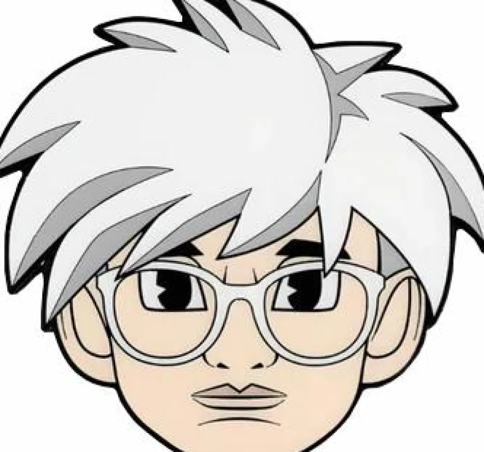 Andy Warhol - Fright Wig 80's Enamel Pin