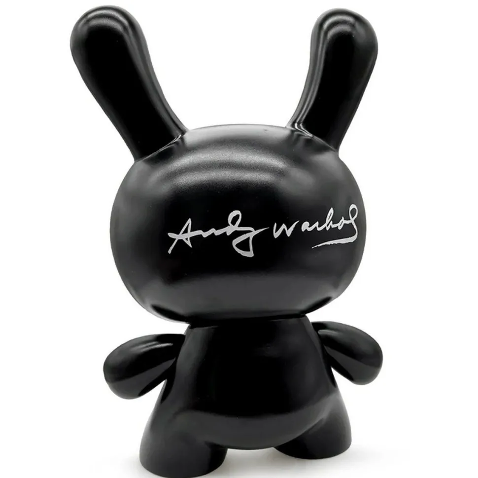 Andy Warhol - Fright Wig Self-Portrait Monochrome Edition Masterpiece Dunny 8" Vinyl Figure