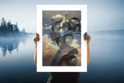 Angelarium - Binah: Of Flowing Mind Fine Art Print by Peter Mohrbacher