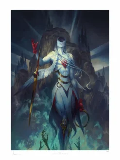 Angelarium - Simikiel: Sword of Absolution Fine Art Print by Peter Mohrbacher