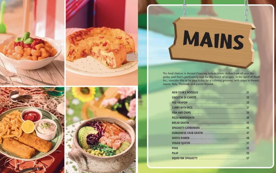 Animal Crossing - The Unofficial Animal Crossing Cookbook Hardcover Book