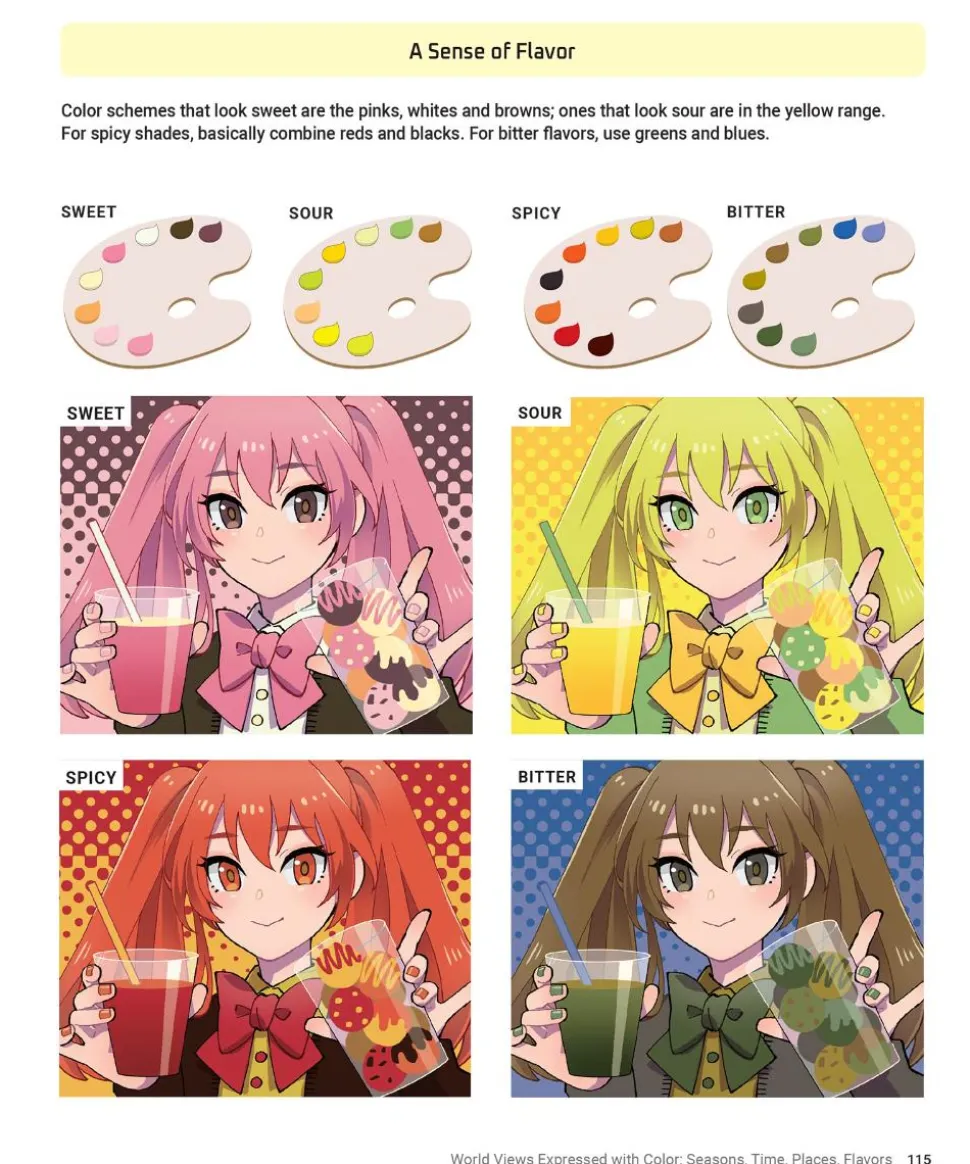 Anime & Manga Digital Coloring Guide by Teruko Sakurai Paperback Book
