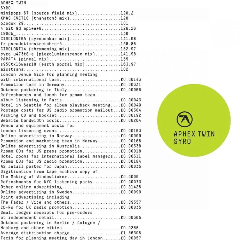 Aphex Twin - Syro 3xLP Vinyl Record