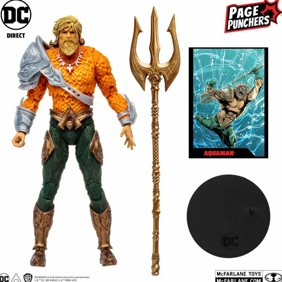 Aquaman - Aquaman Page Punchers 7” Scale Action Figure with Comic Book