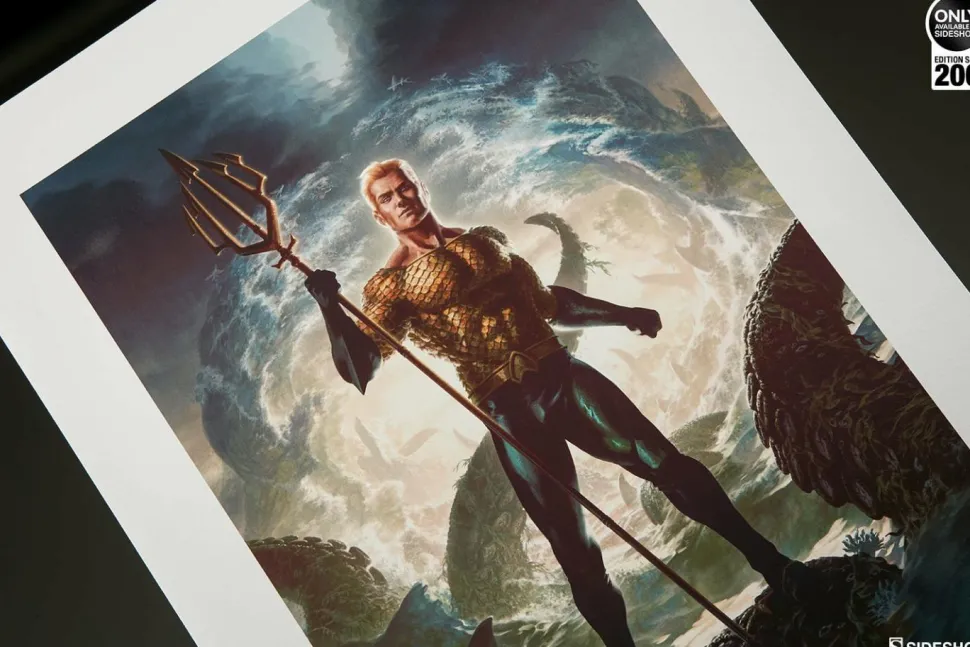 Aquaman - Aquaman Premium Art Print by Fabian Schlaga