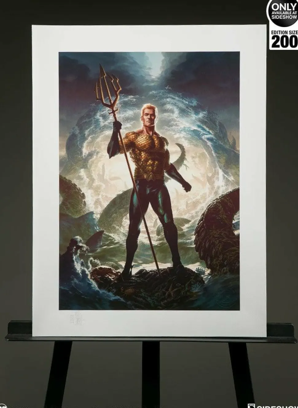 Aquaman - Aquaman Premium Art Print by Fabian Schlaga