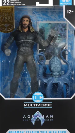 Aquaman and the Lost Kingdom - Aquaman with Stealth Suit & Topo DC Multiverse Gold Label 7" Scale Action Figure