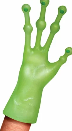 Archie McPhee - Alien Hand Glow-in-the-Dark Finger Puppet (Single Unit)