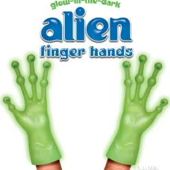 Archie McPhee - Alien Hand Glow-in-the-Dark Finger Puppet (Single Unit)
