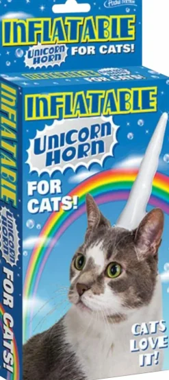 Archie McPhee - Inflatable Unicorn Horn For Cats