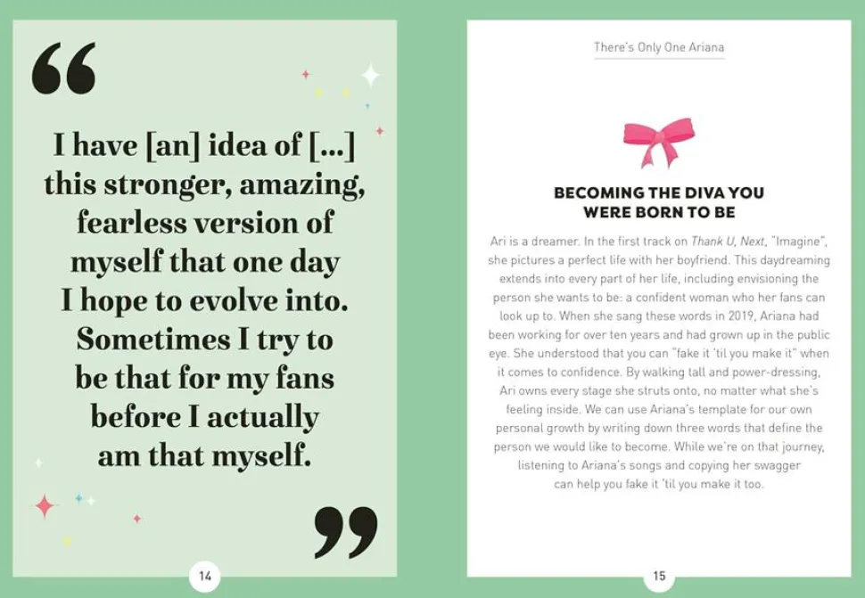 Ariana Grande - Be More Ariana: Fierce Advice on Breaking Free and Being Yourself Hardcover Book