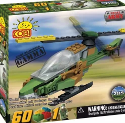 Army - Gamma Military Helicopter 60 Piece Cobi Construction Set