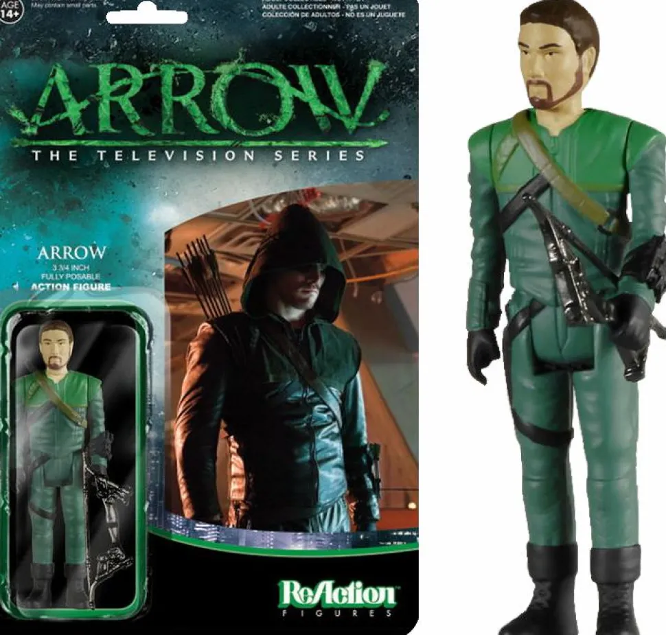 Arrow - Green Arrow Unmasked ReAction 3.75" Action Figure (2015 Summer Convention Exclusive)