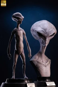 Art of Steve Wang - Reptilian Grey 1/3 Scale Maquette Statue