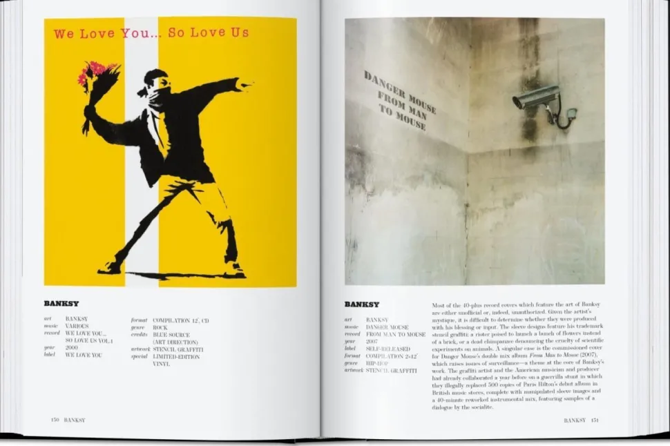 Art Record Covers by Francesco Spampinato Taschen 40th Anniversary Edition Hardcover Book
