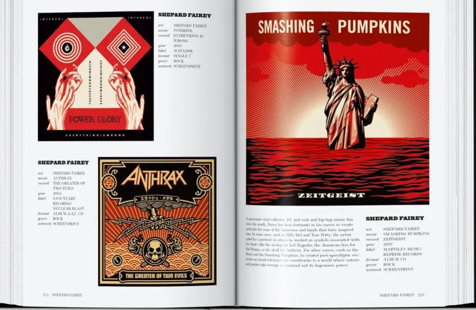 Art Record Covers by Francesco Spampinato Taschen 40th Anniversary Edition Hardcover Book