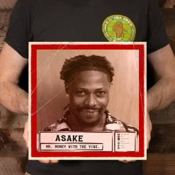 Asake - Mr. Money with the Vibe LP Vinyl Record (Bone with Red Splatter Coloured Vinyl)