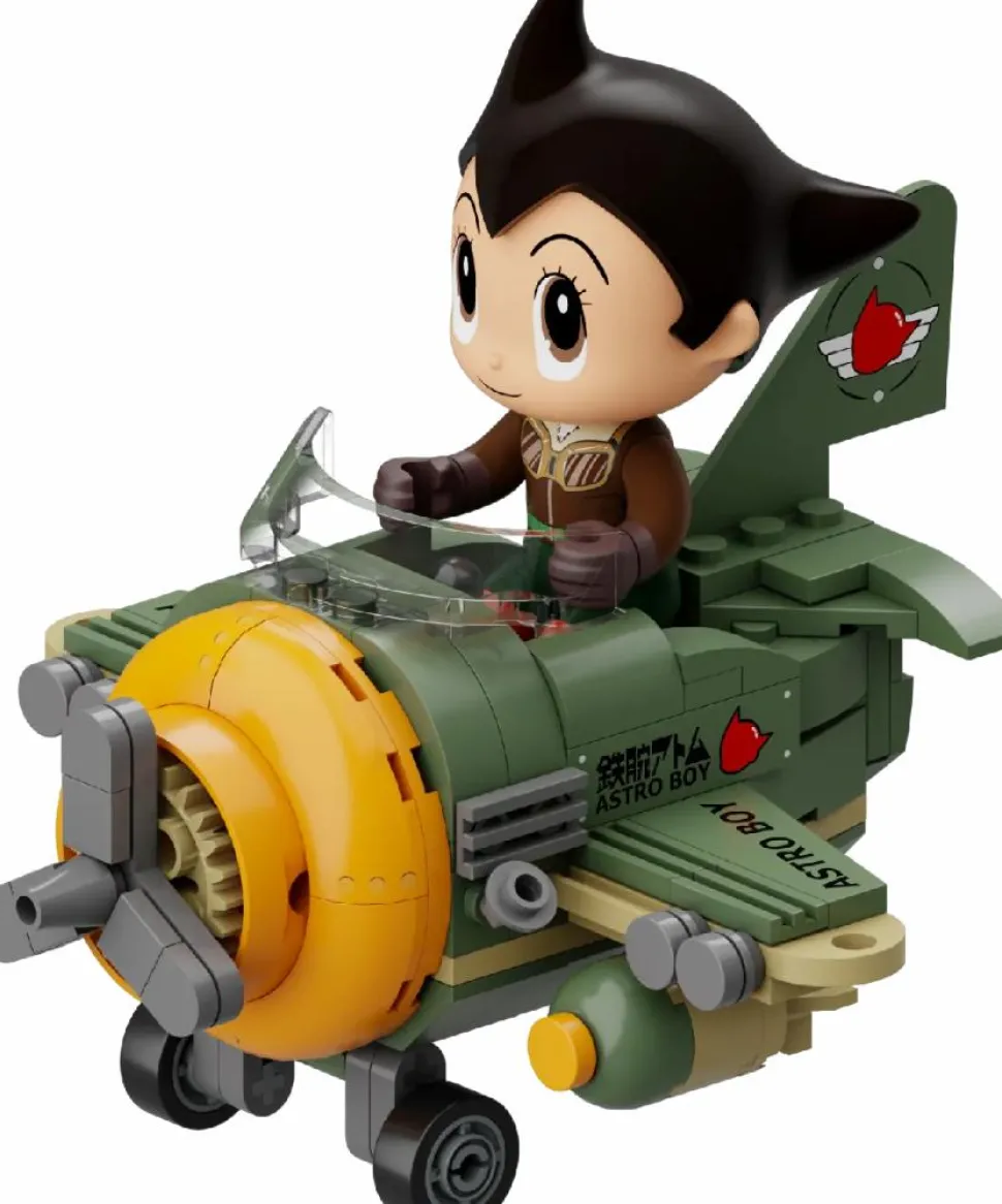 Astro Boy - Astro Boy in Airplane Building Block Construction Set (161 Pieces)