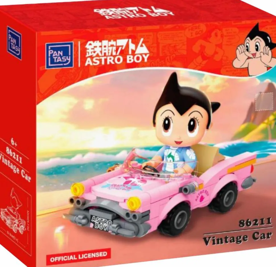 Astro Boy - Astro Boy in Vintage Car Building Block Construction Set (130 Pieces)