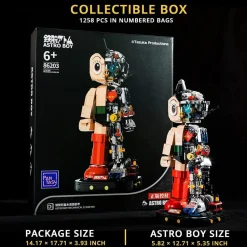 Astro Boy - Astro Boy Mechanical Clear Version Building Block Construction Set (1250 Pieces)