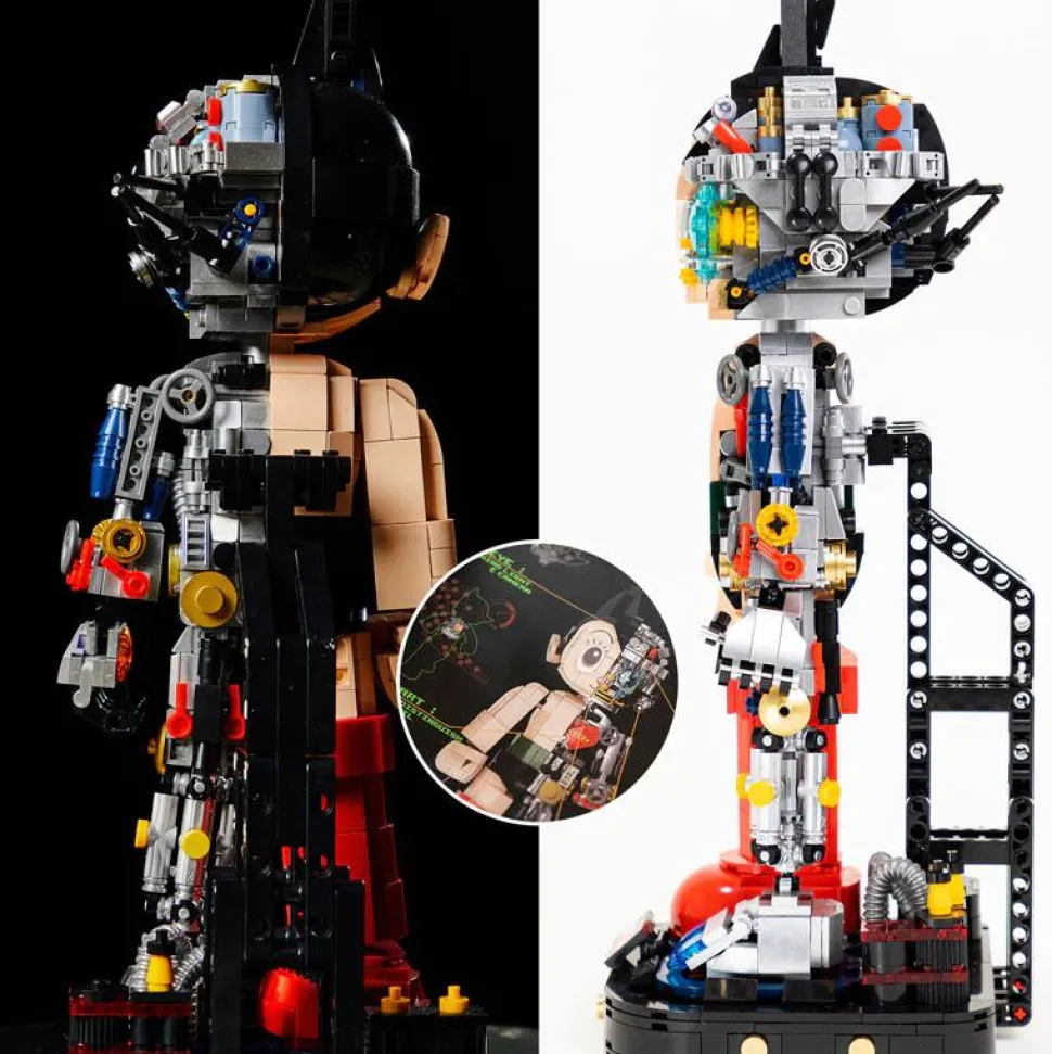 Astro Boy - Astro Boy Mechanical Clear Version Building Block Construction Set (1250 Pieces)