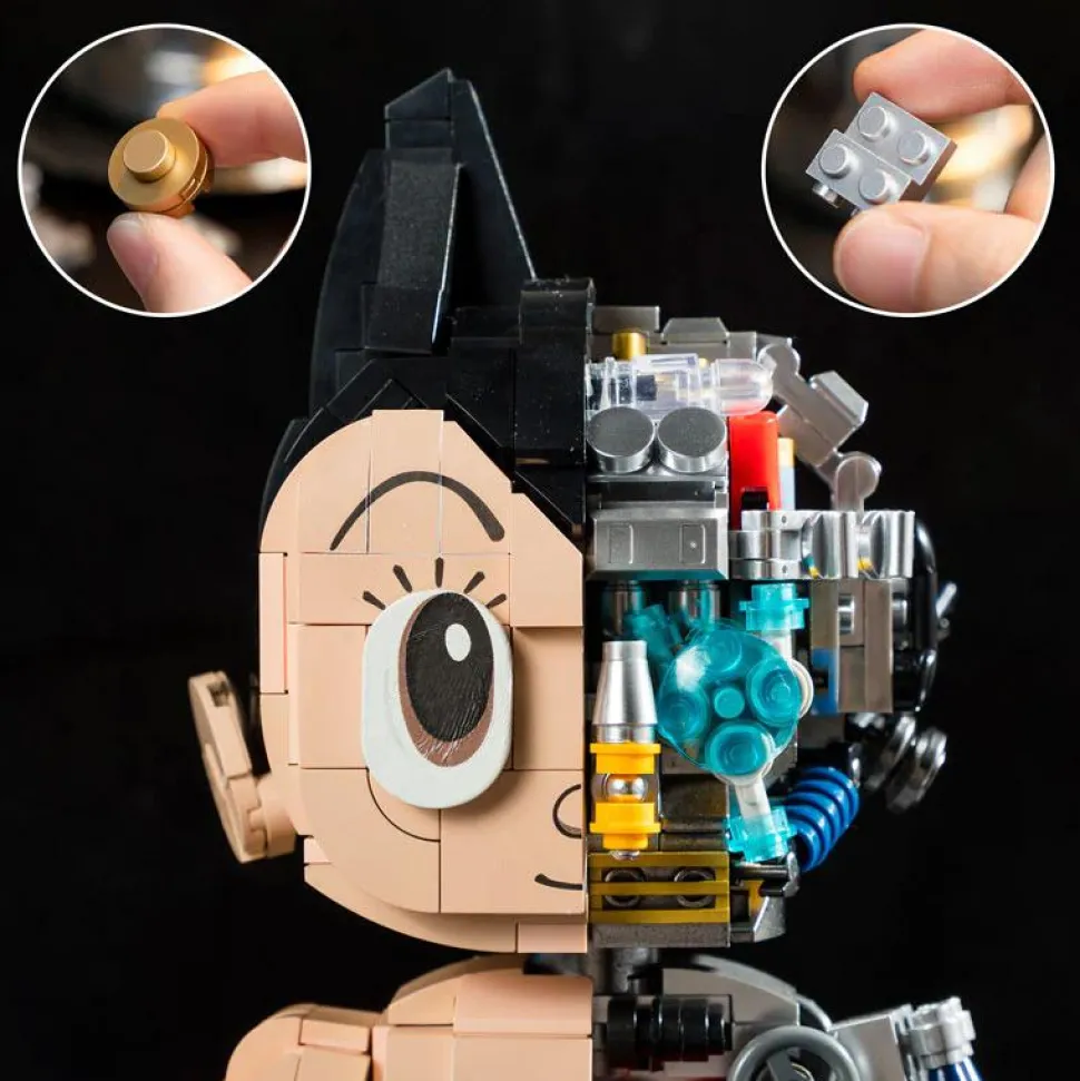 Astro Boy - Astro Boy Mechanical Clear Version Building Block Construction Set (1250 Pieces)