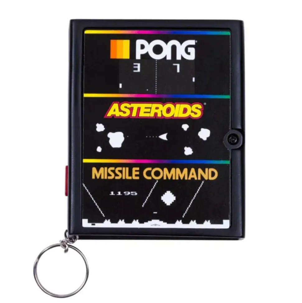 Atari - Cartridge Console Handheld Arcade Game Keyring (3-in-1)