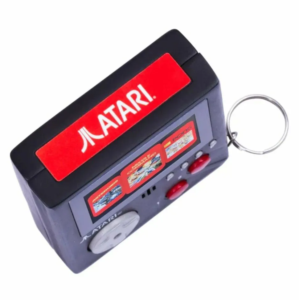 Atari - Cartridge Console Handheld Arcade Game Keyring (3-in-1)