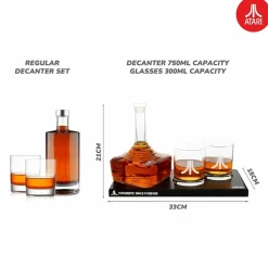 Atari - CX-10 Joystick Controller Glass Decanter Set