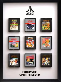 Atari - Video Game Cartridges 3D Wall Art