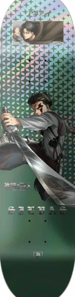 Attack on Titan - Attack on Titan x Primitive Levi Silvas 8.125" Skateboard Deck (Deck Only)