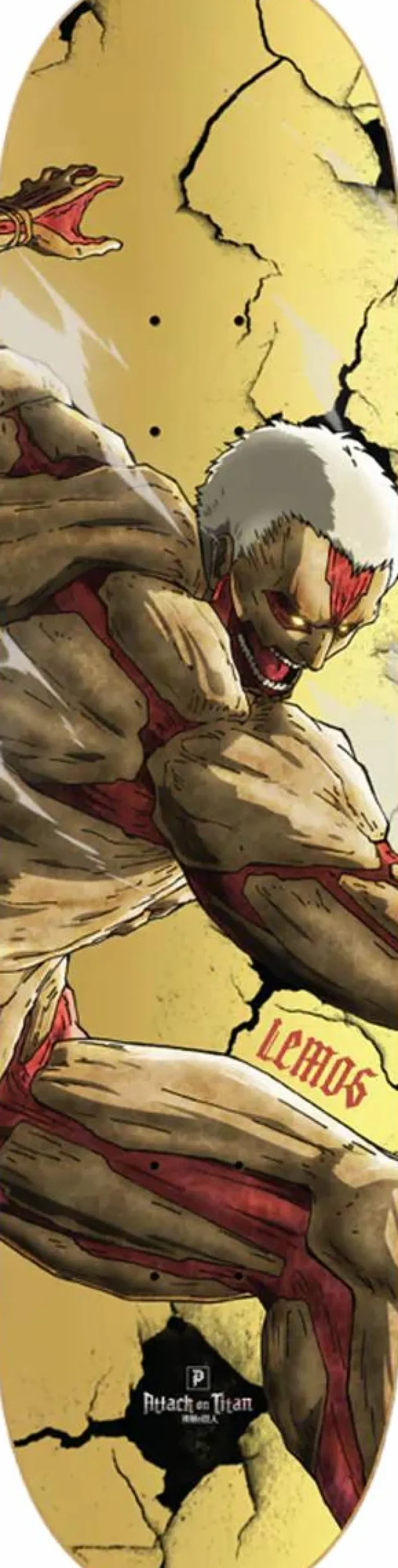 Attack on Titan - Attack on Titan x Primitive Harden Lemos 8.38" Skateboard Deck (Deck Only)