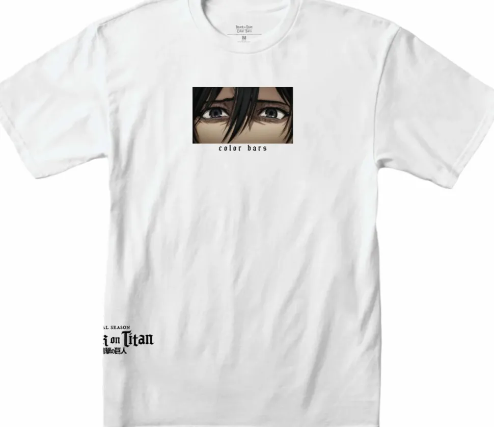 Attack on Titan - Attack on Titan x Color Bars Witness White T-Shirt