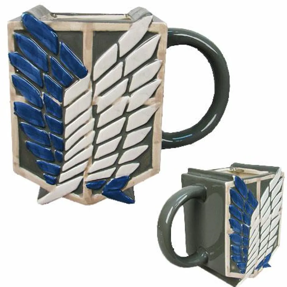 Attack on Titan - Survey Corps Emblem Molded Mug