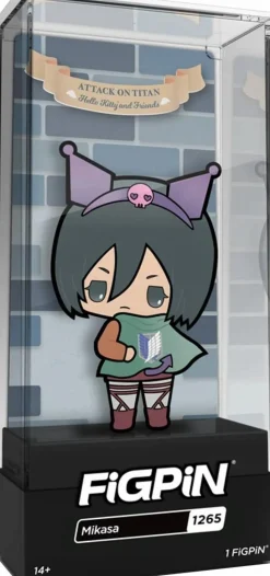 Attack on Titan x Hello Kitty and Friends - Mikasa Ackerman FiGPiN Enamel Pin