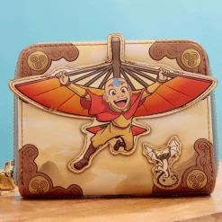 Avatar: The Last Airbender - Aang Glider Staff" 4 Faux Leather Zip-Around Wallet