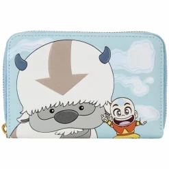 Avatar: The Last Airbender - Aang, Appa & Momo 4" Faux Leather Zip-Around Wallet