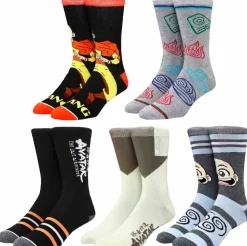 Avatar: The Last Airbender - Mixed Art Crew Socks 5-Pack (One Size)