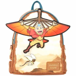 Avatar: The Last Airbender - Aang Glider Staff 10" Faux Leather Mini Backpack