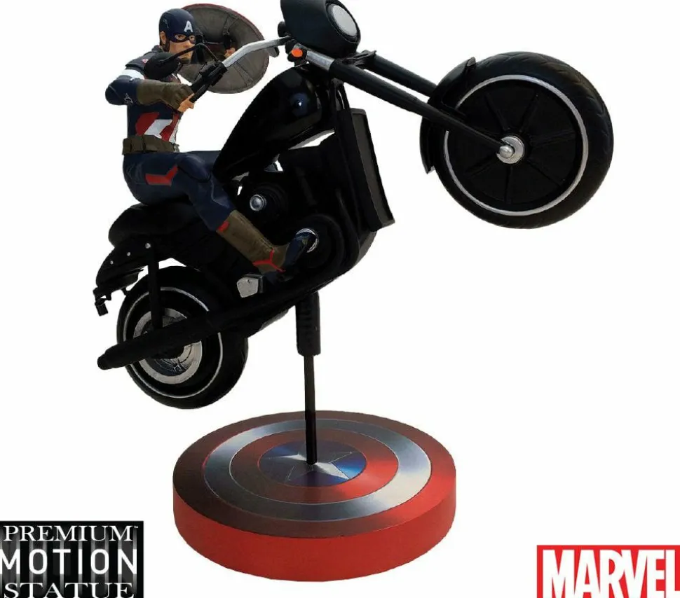 Avengers 2: Age of Ultron - Captain America Rides 15” Premium Motion Statue