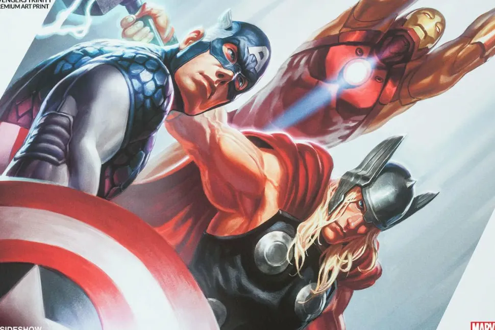 Avengers - Avengers Trinity Premium Art Print by Alex Pascenko