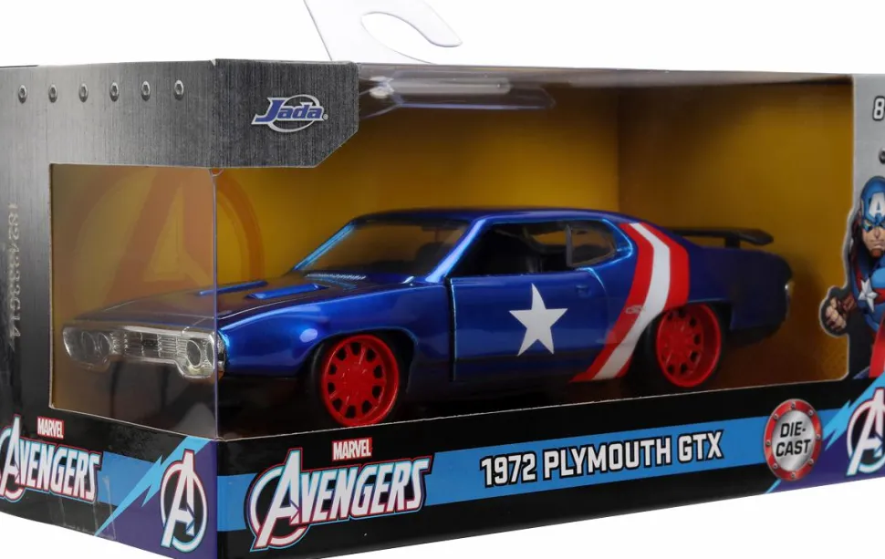 Avengers - Captain America 1972 Plymouth GTX 1/32 Scale Die-Cast Vehicle Replica