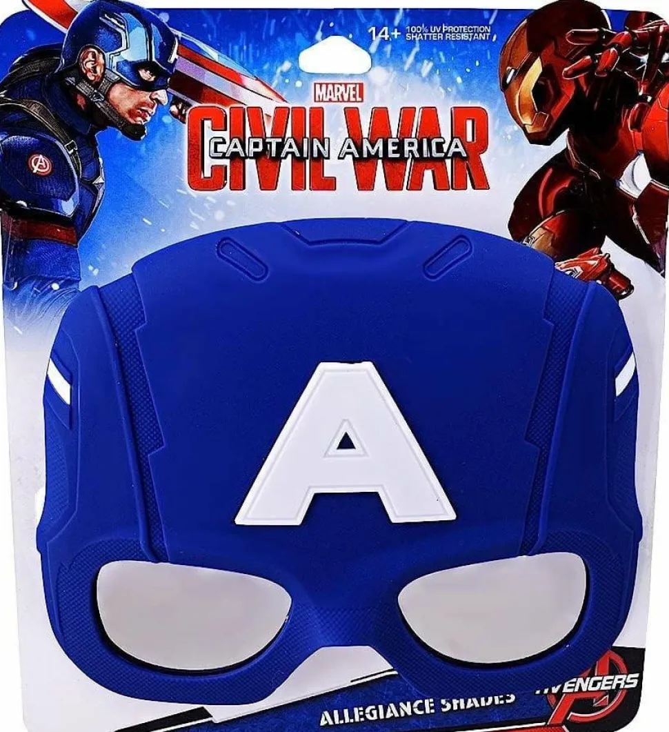 Avengers - Captain America Sun-Staches Sunglasses (One Size)