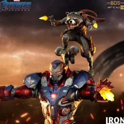 Avengers 4: Endgame - Iron Patriot & Rocket 1/10th Scale Statue