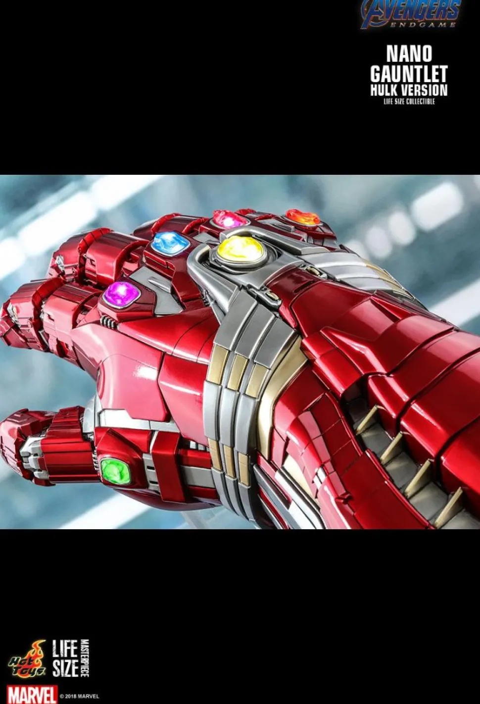Avengers 4: Endgame - Nano Gauntlet Hulk Edition 1:1 Scale Life-Size Replica