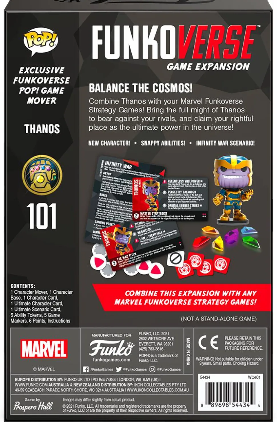 Avengers 4: Endgame - Thanos Pop! Funkoverse Strategy Game Expandalone