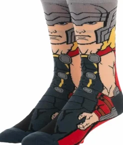 Avengers 4: Endgame - Thor 360 Character Men’s Crew Socks (One Size)