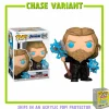 Avengers 4: Endgame - Thor with Thunder Glow in the Dark Pop! Vinyl Figure in Acrylic Pop! Protector (Chase Variant)