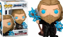 Avengers 4: Endgame - Thor with Thunder Glow in the Dark Pop! Vinyl Figure in Acrylic Pop! Protector (Chase Variant)